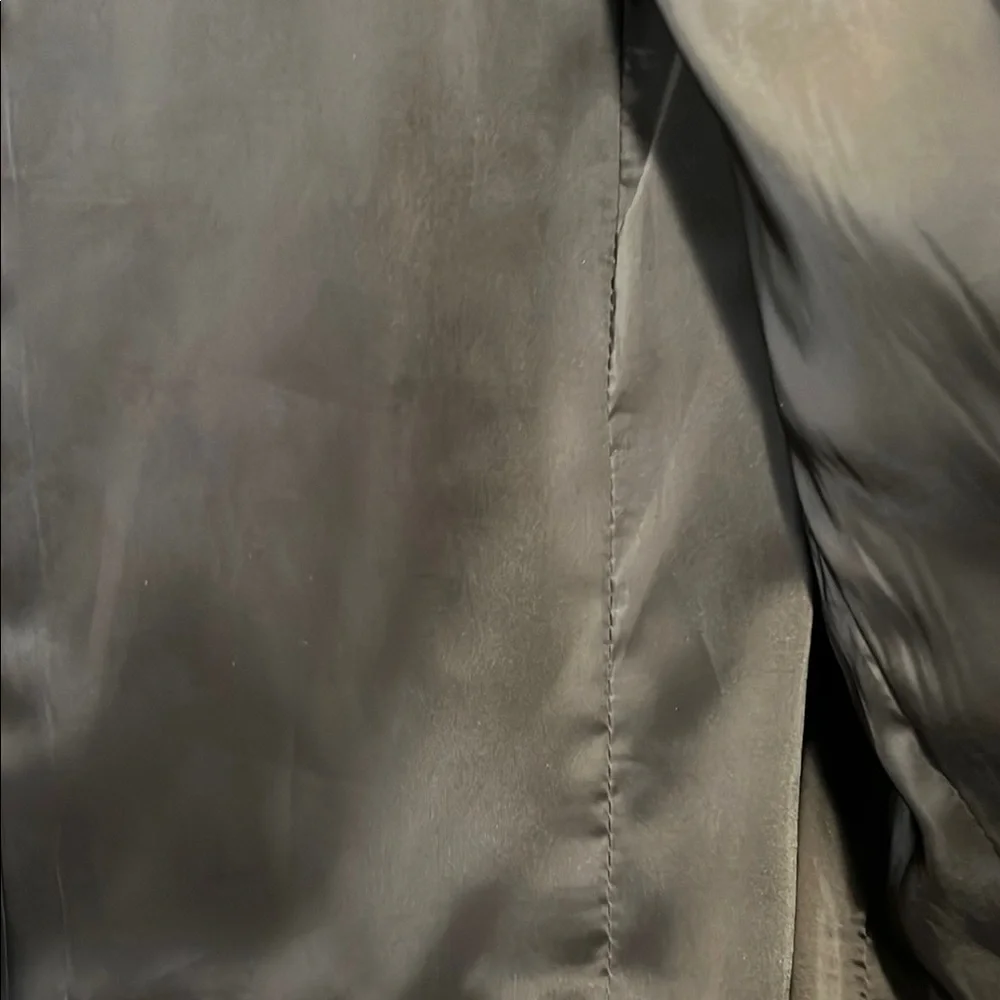 Talbots Chocolate Brown One button cotton classic blazer size 10 - Picture 10 of 13